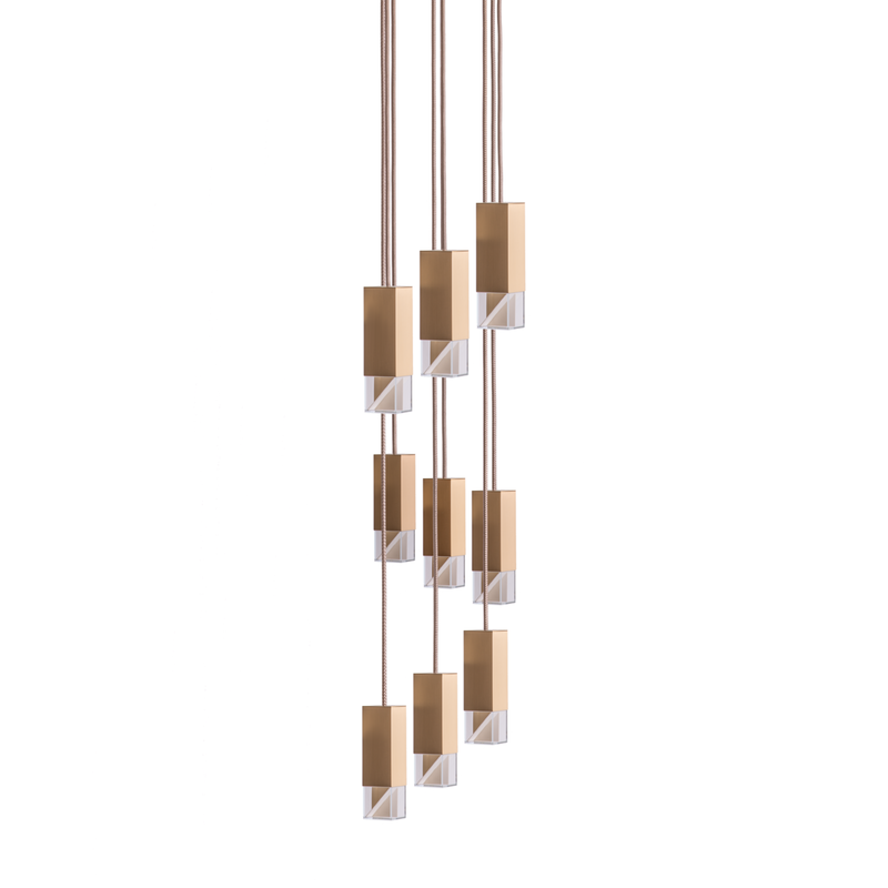 Formaminima - Lamp/One Messing 9-Light Kroonluchter
