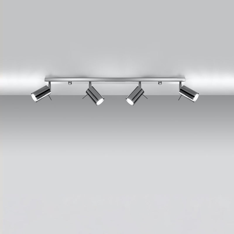 Plafondlamp RING 4L chroom