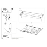 Plafondlamp LUNA 1 wit
