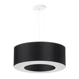 Simpele zwarte Kroonluchter SATURNO 50