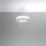 Simpele witte Kroonluchter SATURNO SLIM 50