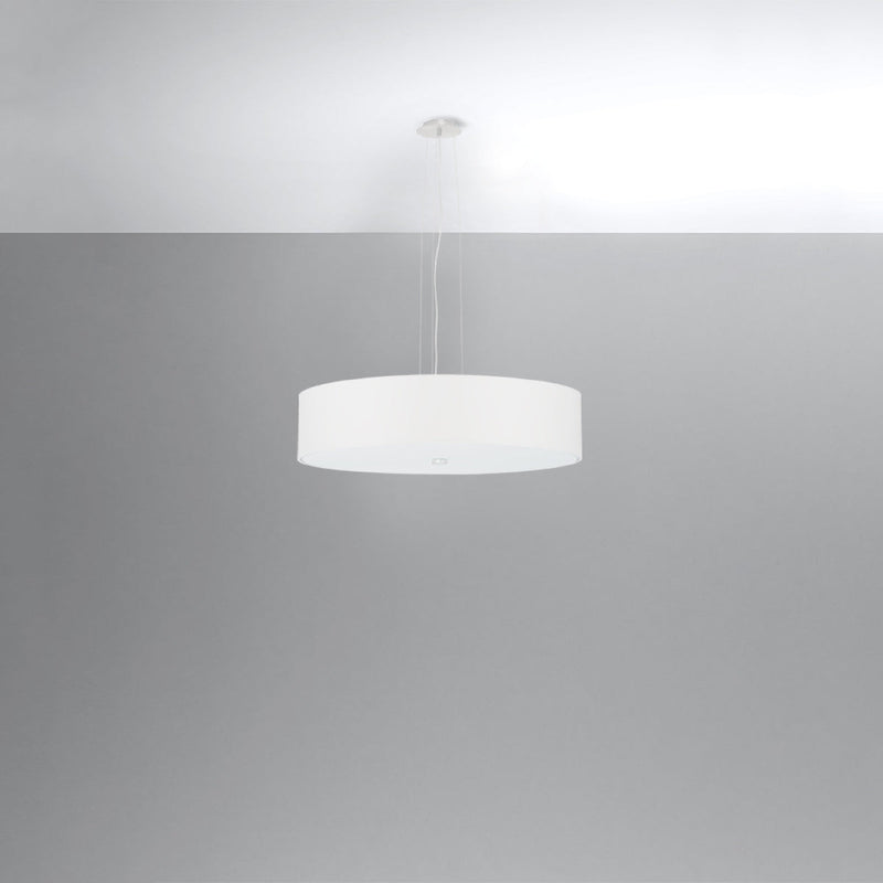 Minimalistische witte Kroonluchter SKALA 50