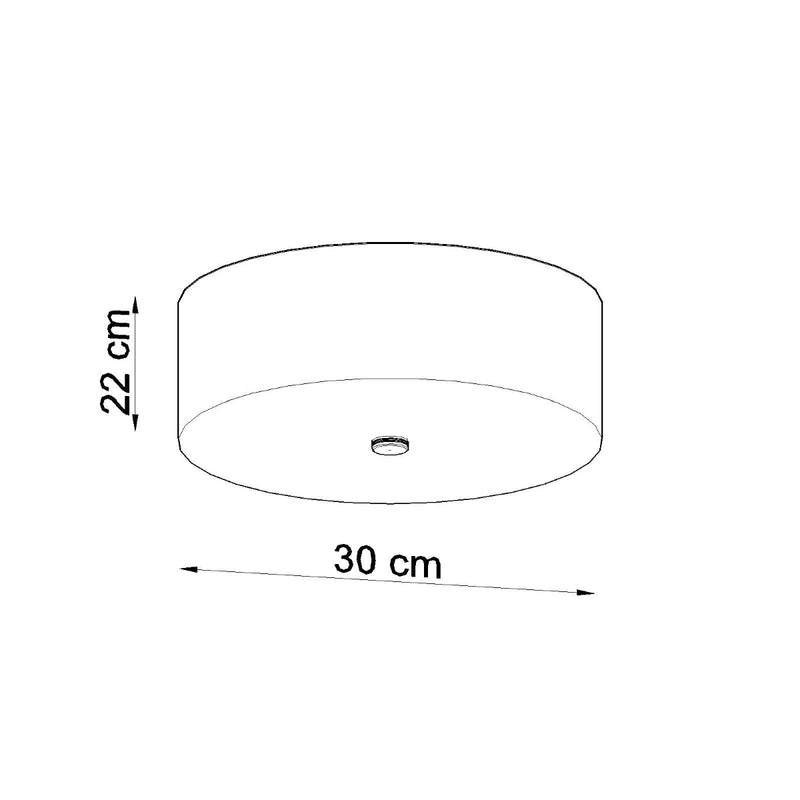 Plafondlamp SKALA 30 zwart