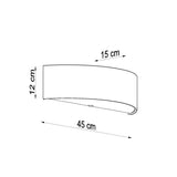Wandlamp SKALA ZWART