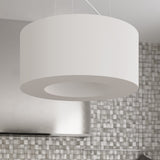 Elegante witte Kroonluchter SATURNO SLIM 90
