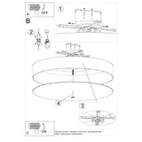 Plafondlamp SKALA 100 wit