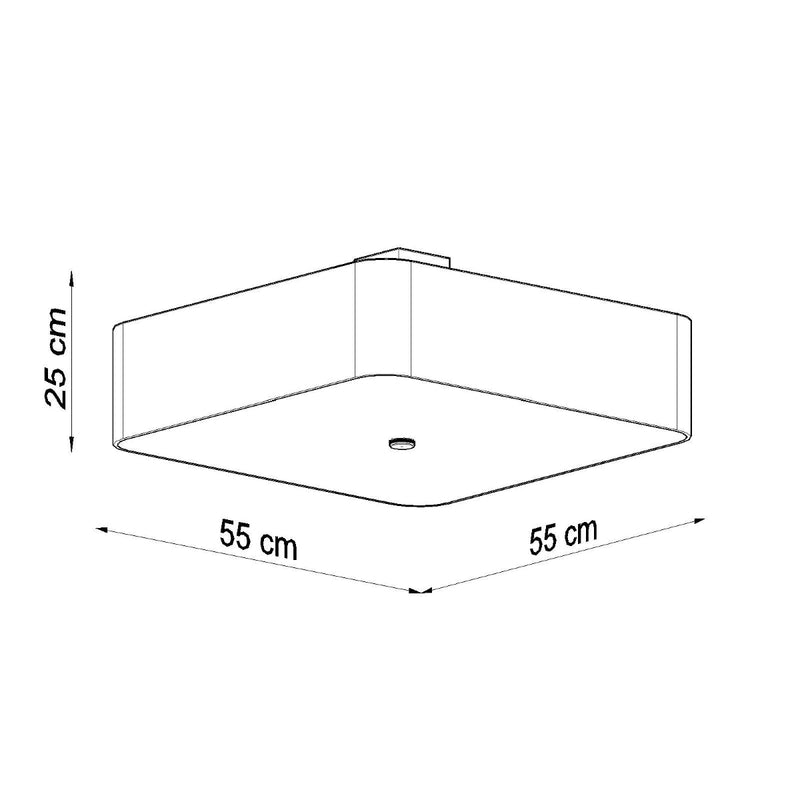 Plafondlamp LOKKO 55 wit