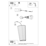 Wandlamp keramiek LANA