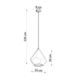 Keramische hanglamp PAVLUS