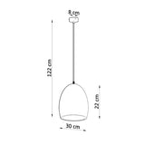 Keramische hanglamp FLAWIUSZ