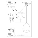 Keramische hanglamp FLAWIUSZ