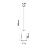 Keramische hanglamp GULCAN