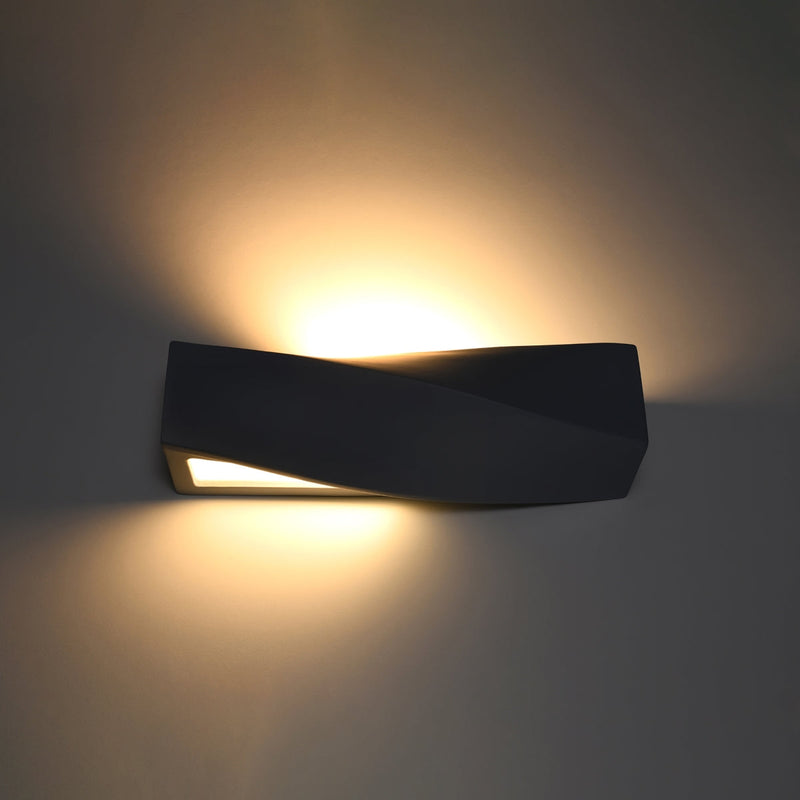 Wandlamp keramiek SIGMA zwart