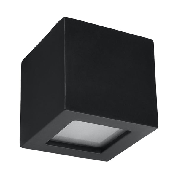 Wandlamp keramiek LEO zwart