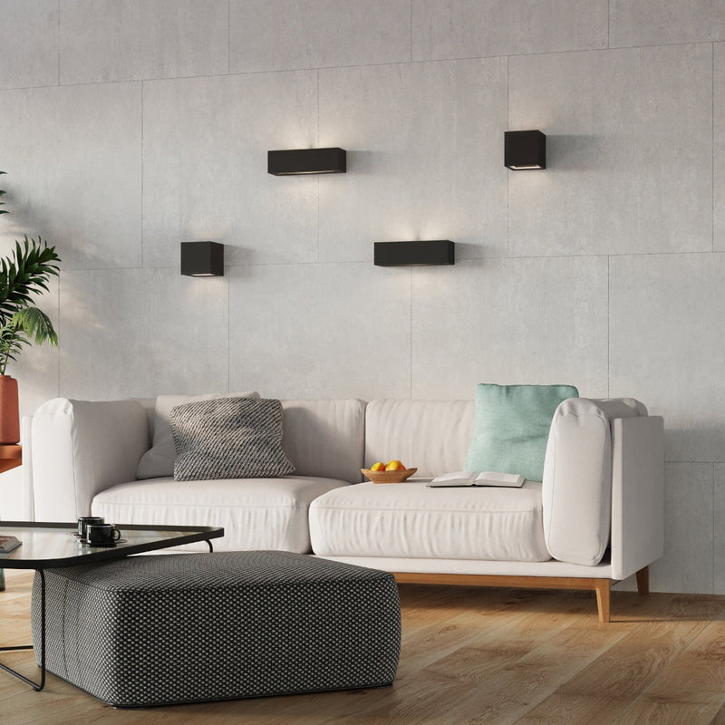 Wandlamp keramiek LEO zwart