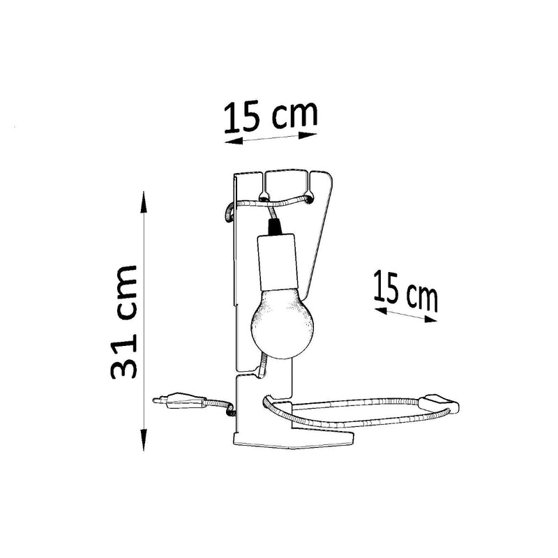 Tafellamp ARBY zwart