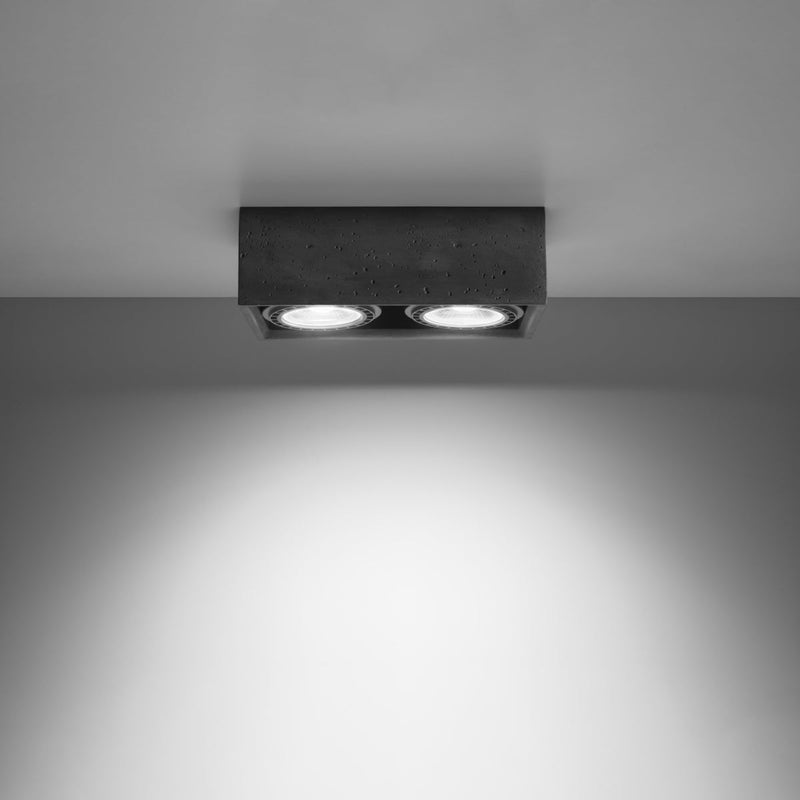 Plafondlamp QUATRO 2 beton