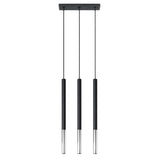 Hanglamp MOZAICA 3L zwart/chroom