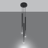 Hanglamp MOZAICA 3P zwart/chroom