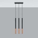 Hanglamp MOZAICA 3L zwart/koper