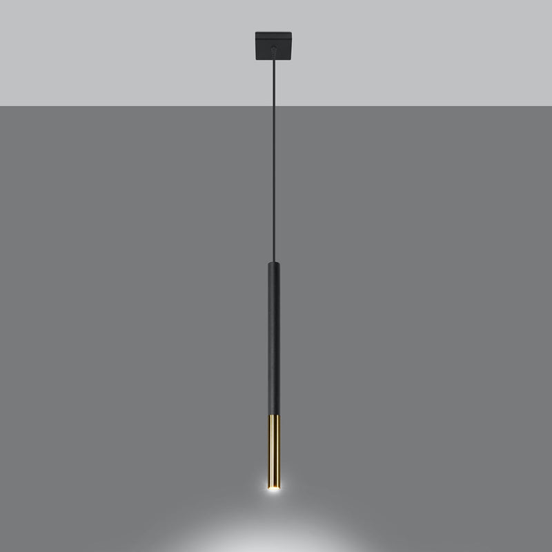 Hanglamp MOZAICA 1 zwart/goud