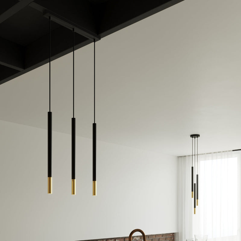 Hanglamp MOZAICA 3L zwart/goud