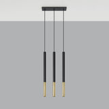 Hanglamp MOZAICA 3L zwart/goud