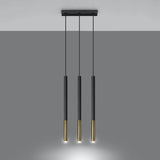 Hanglamp MOZAICA 3L zwart/goud