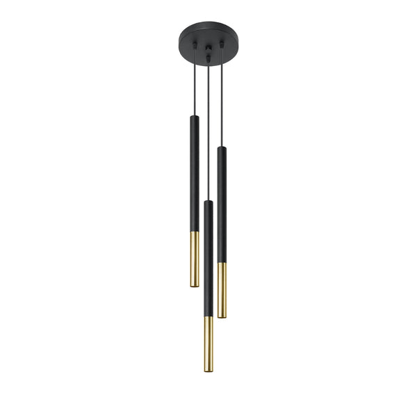 Hanglamp MOZAICA 3P zwart/goud