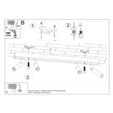 Plafondlamp EYETECH 4 zwart