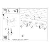 Plafondlamp EYETECH 3 wit