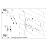 Wandlamp BASCIA wit
