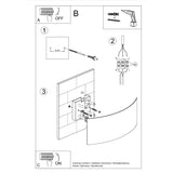 Wandlamp MAGNUS wit