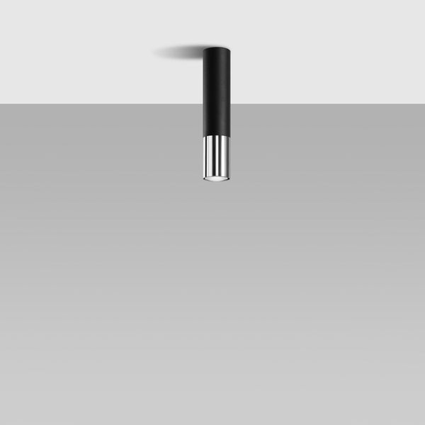 Plafondlamp LOOPEZ zwart/chroom