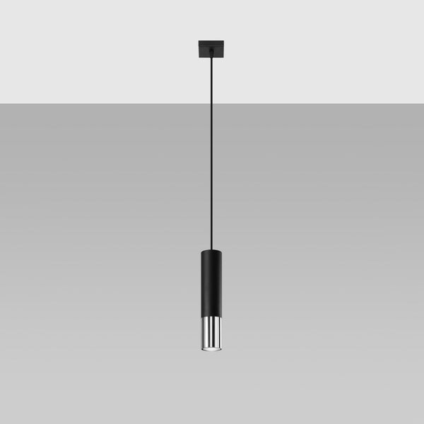 Hanglamp LOOPEZ 1 zwart/chroom