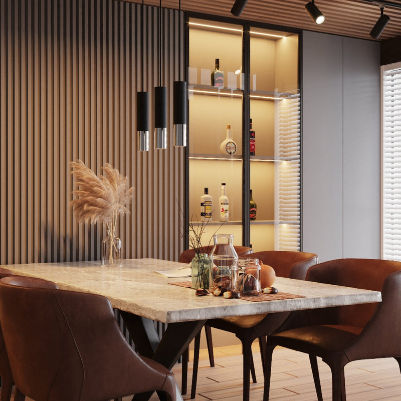 Hanglamp LOOPEZ 2 zwart/chroom