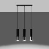 Hanglamp LOOPEZ 3L zwart/chroom