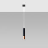 Hanglamp LOOPEZ 1 zwart/koper