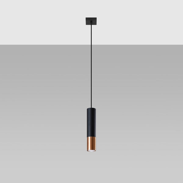 Hanglamp LOOPEZ 1 zwart/koper