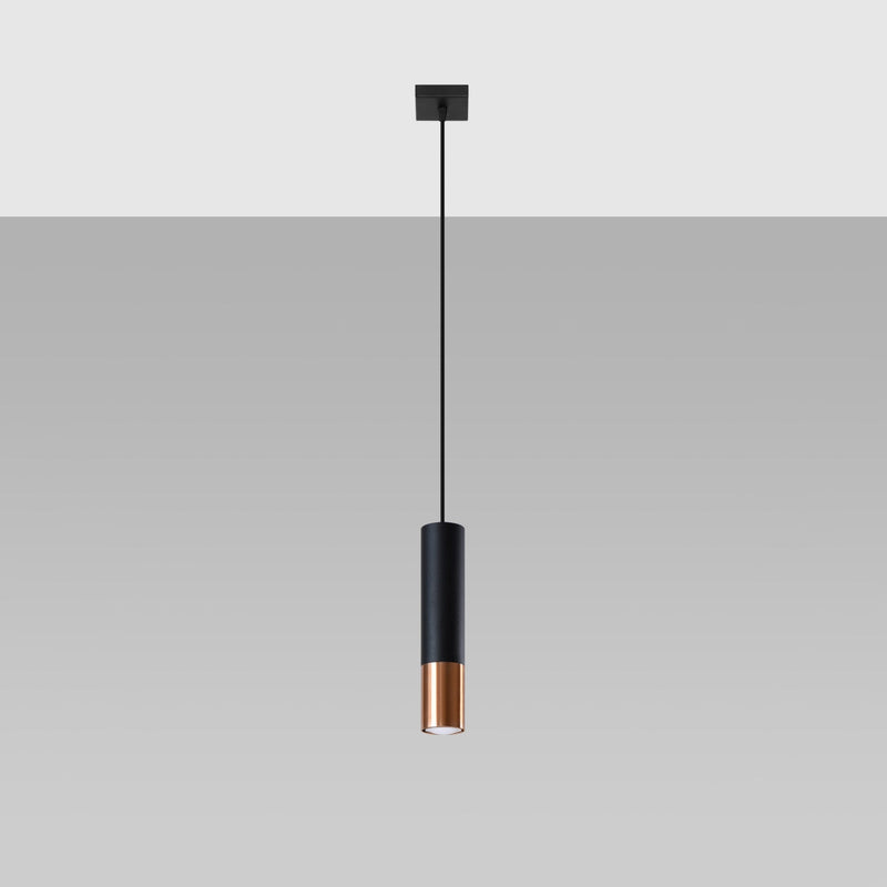 Hanglamp LOOPEZ 1 zwart/koper