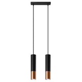 Hanglamp LOOPEZ 2 zwart/koper