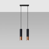 Hanglamp LOOPEZ 2 zwart/koper
