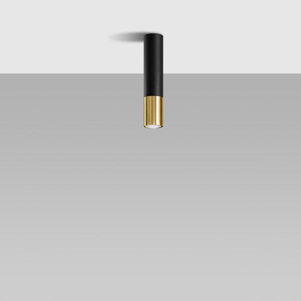 Plafondlamp LOOPEZ zwart/goud