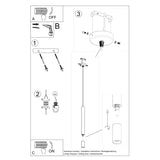 Hanglamp WEZYR 1 zwart