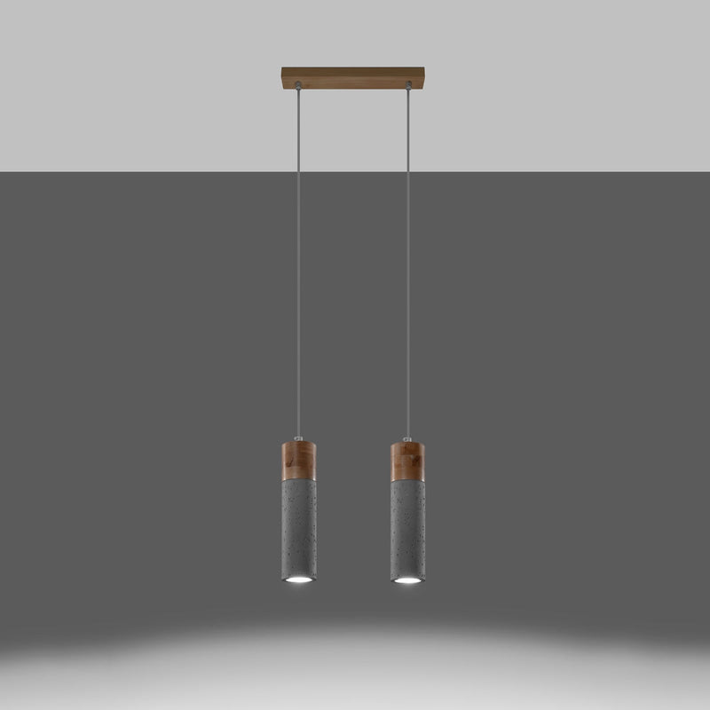 Hanglamp ZANE 2 grijs