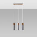Hanglamp ZANE 3 grijs