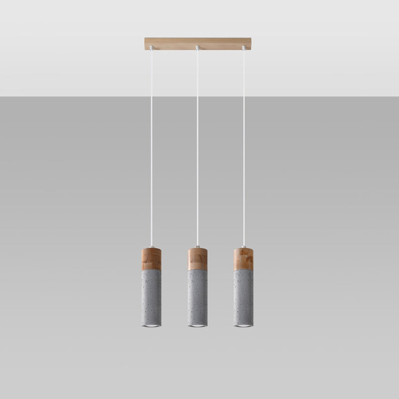 Hanglamp ZANE 3 grijs