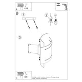 Wandlamp HESTIA zwart