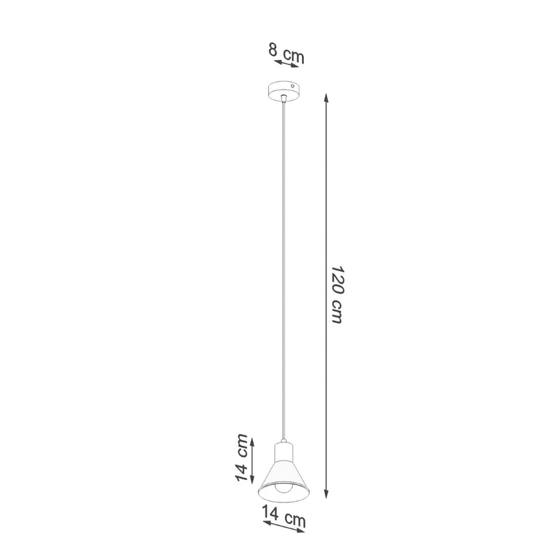 Hanglamp TALEJA 1 wit [E27]