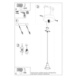 Hanglamp TALEJA 1 wit [E27]
